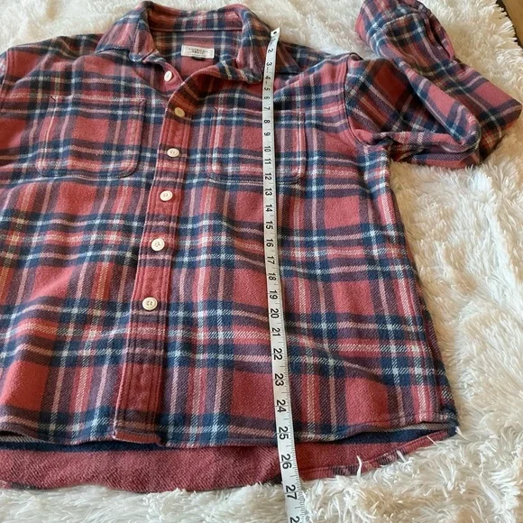 American Eagle | Pink and Blue Plaid Flannel size Medium - Picture 11 of 12